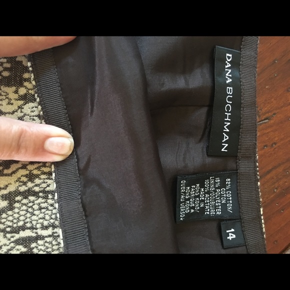 NWOT Dana Buchanan Snake Print Skirt. 14 - Picture 5 of 6